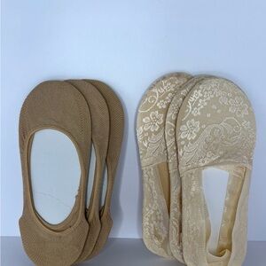 Beige No-Show Liner Socks – Pack of 2